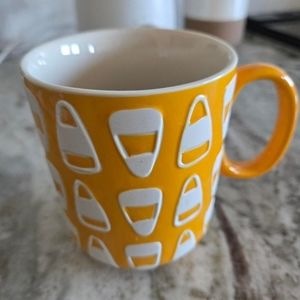 Orange and White Candy Corn Mug